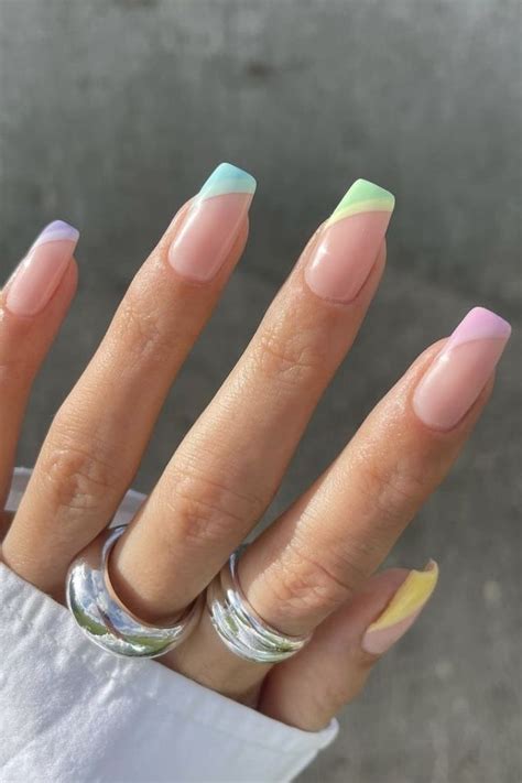 cute pastel nail ideas|cute pastel acrylic nails.